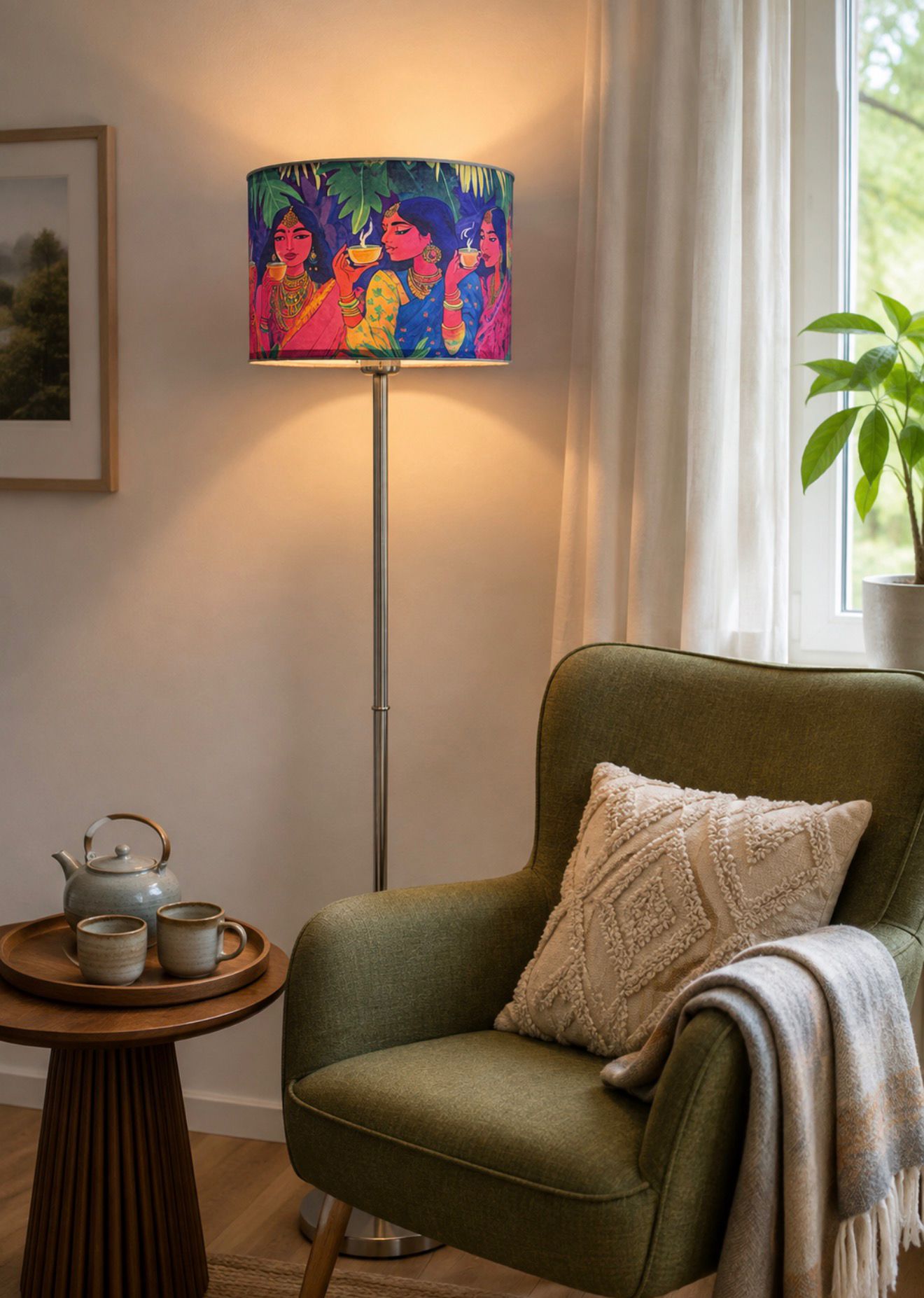 Chai Stories Drum Lampshade — view 4