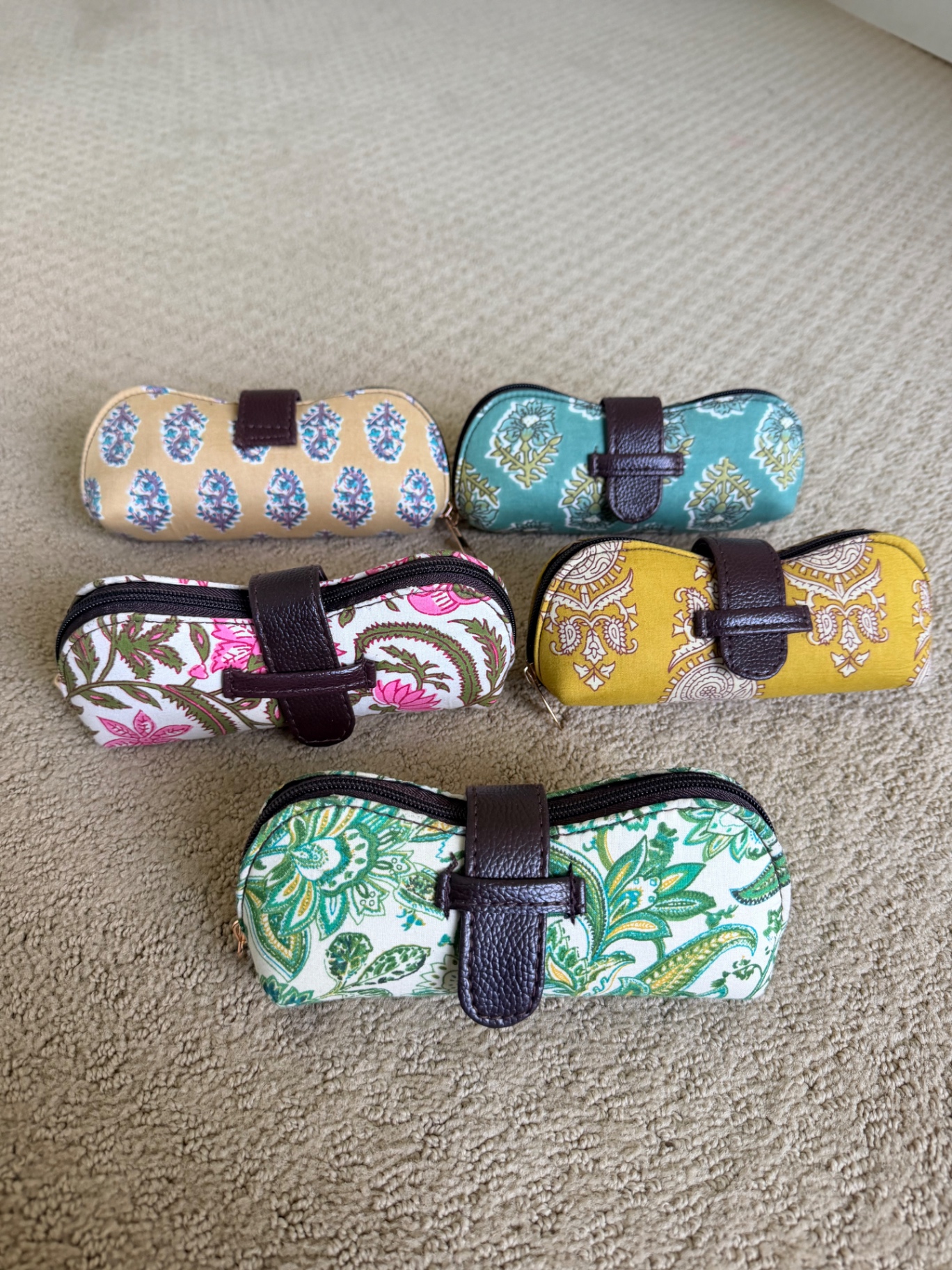 Block-Print Glasses Case — view 2