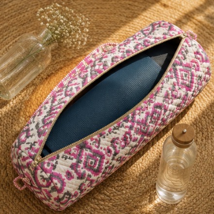 Pink Geometric Yoga Mat Bag — view 4
