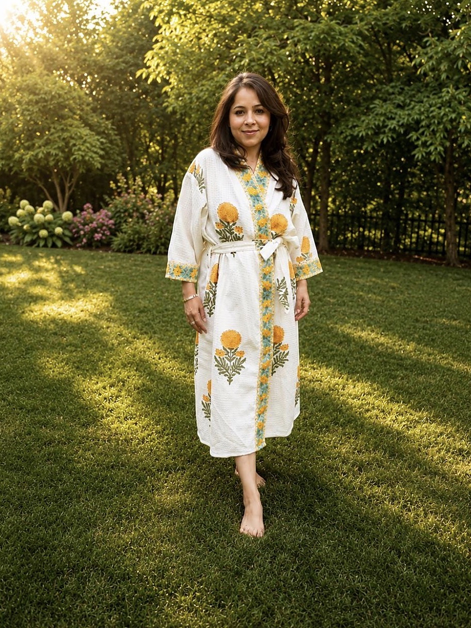 Marigold Garden Bathrobe